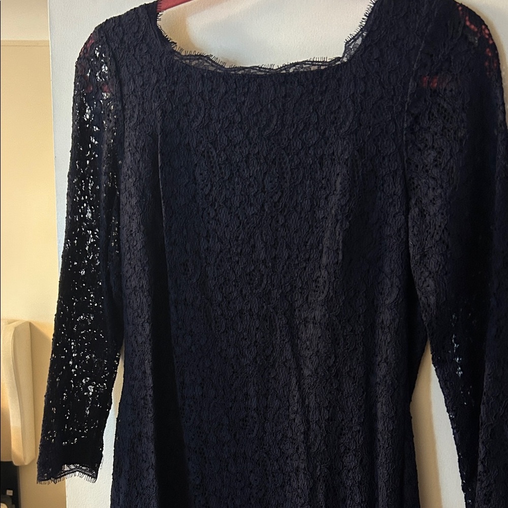 Elegant navy Lace Dress